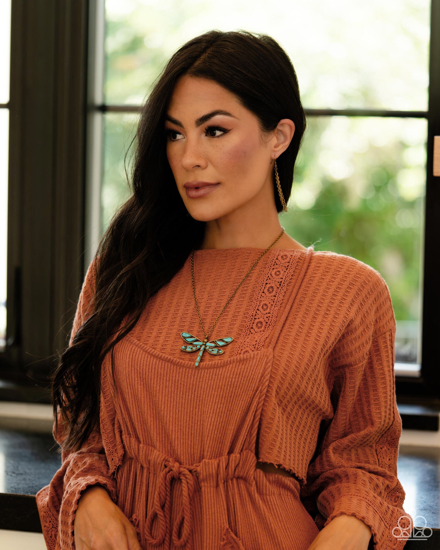 Paparazzi Necklace ~ FLYING Low - Brass