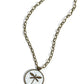 Decorative Dragonfly - Brass - Paparazzi Necklace Image