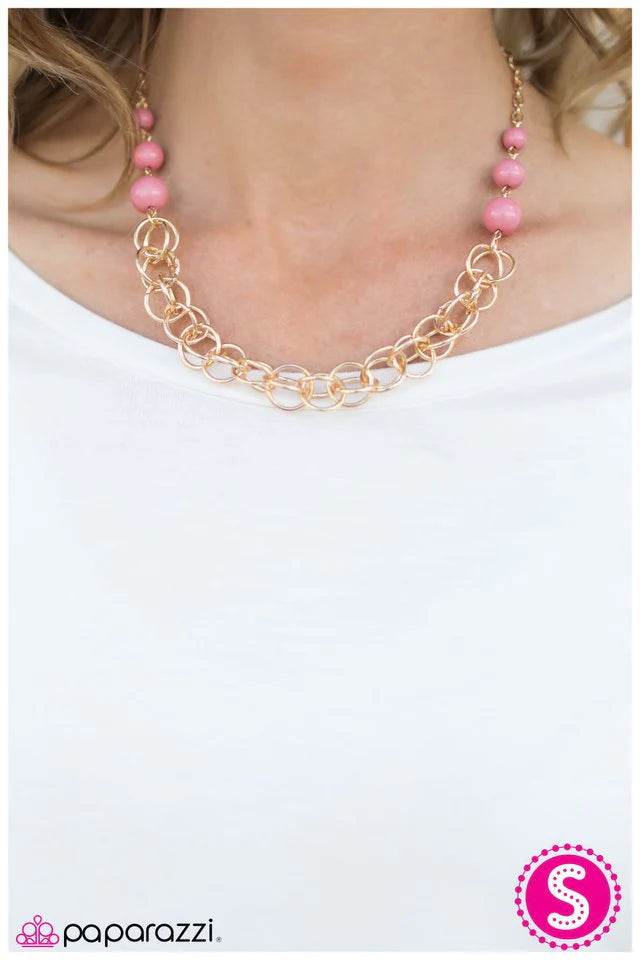 Collar Paparazzi ~ Gracia Divina - Rosa
