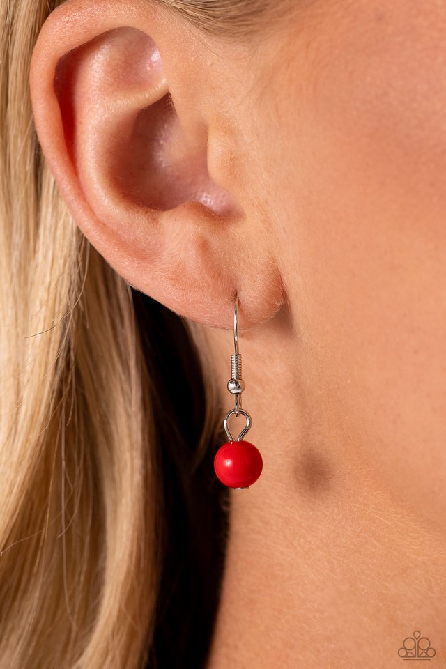 Romantic Ragtime - Red - Paparazzi Necklace Image