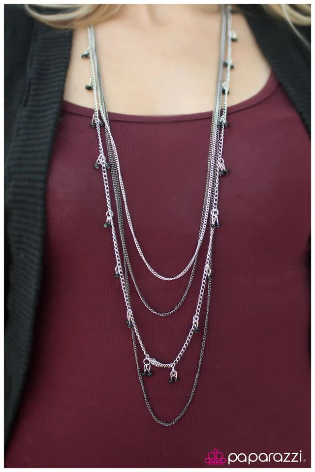 Paparazzi Necklace ~ On Route 66 - Black