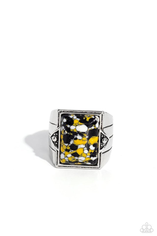 Startling Stones - Yellow - Paparazzi Ring Image
