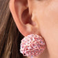 Corsage Character - Pink - Paparazzi Earring Image
