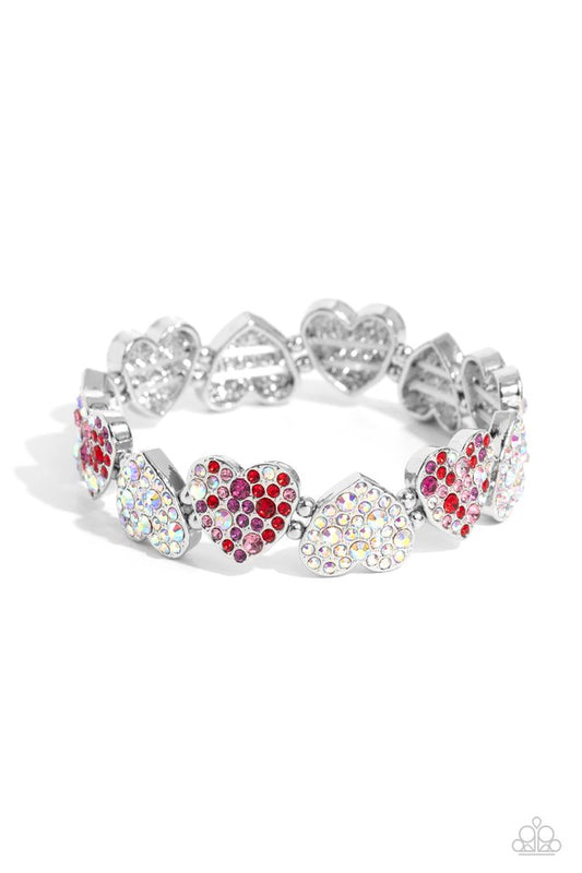 Headliner Heart - Multi - Paparazzi Bracelet Image