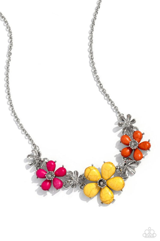 Growing Garland - Yellow - Paparazzi Necklace Image