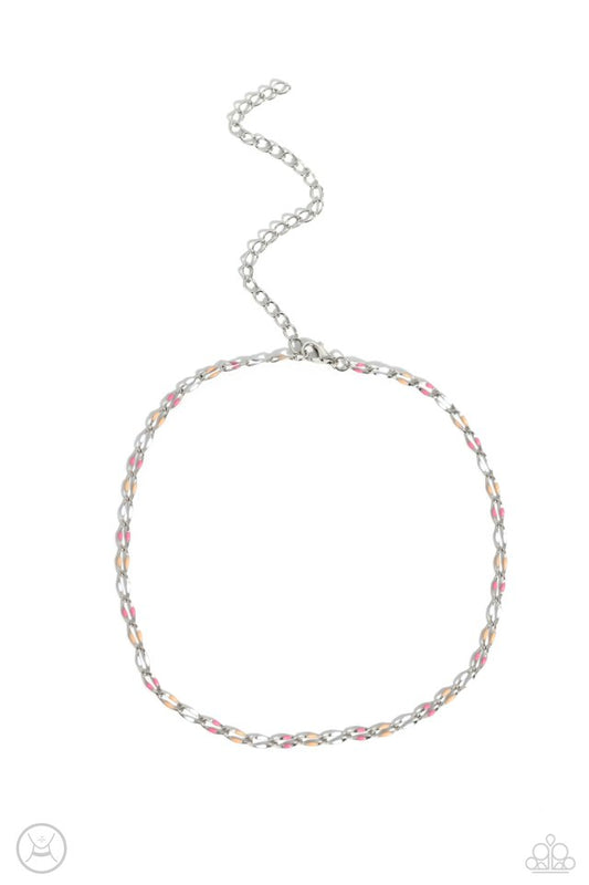 Admirable Accents - Pink - Paparazzi Necklace Image
