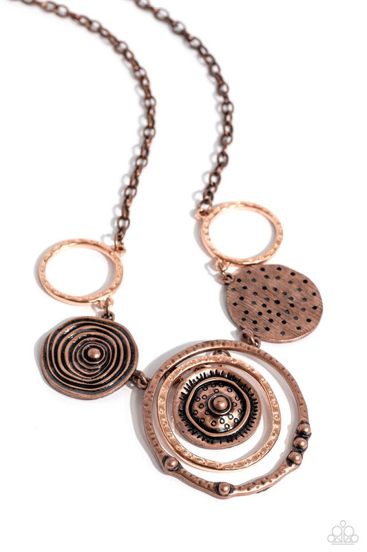 Mysterious Masterpiece - Copper - Paparazzi Necklace Image