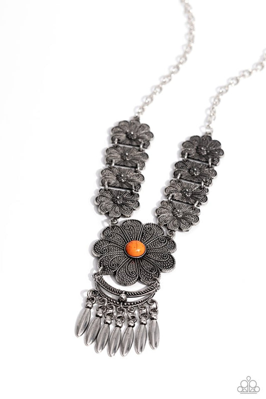 A La ROGUE - Orange - Paparazzi Necklace Image