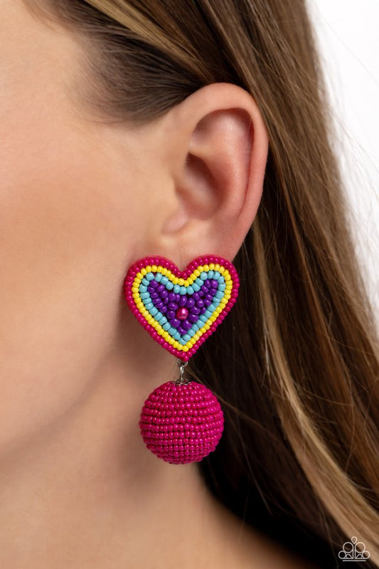 Spherical Sweethearts - Multi - Paparazzi Earring Image
