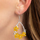 Boisterous Blooms - Yellow - Paparazzi Earring Image