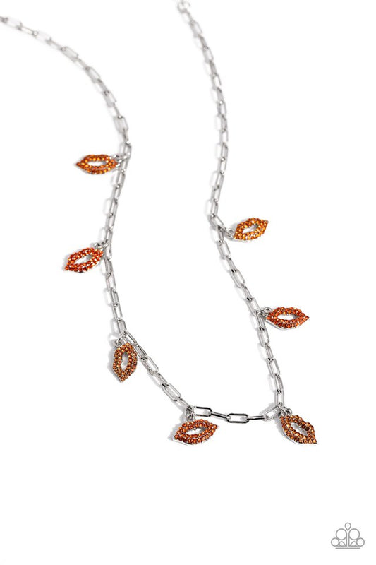 KISS the Mark - Orange - Paparazzi Necklace Image