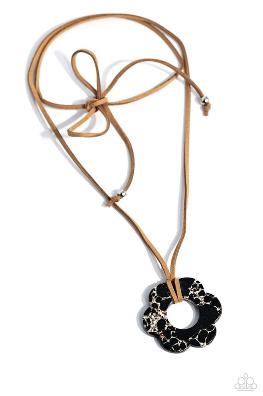 Tied Triumph - Black - Paparazzi Necklace Image