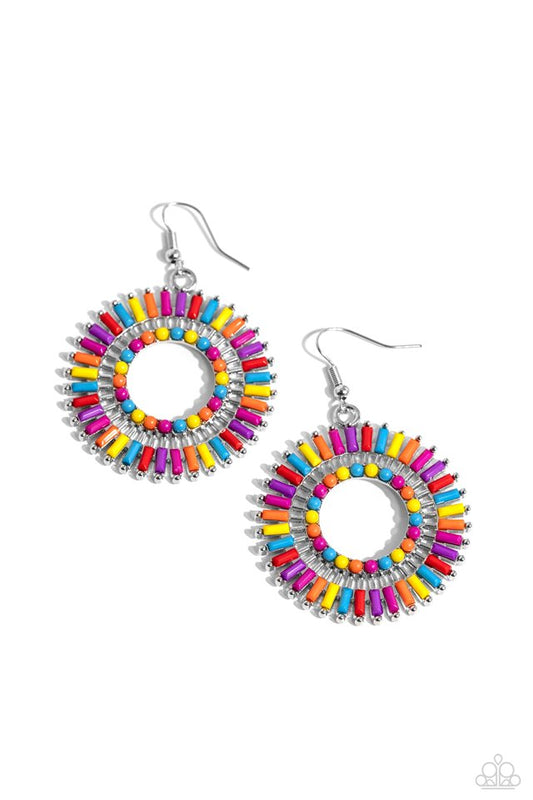 Ferris Wheel Finale - Multi - Paparazzi Earring Image