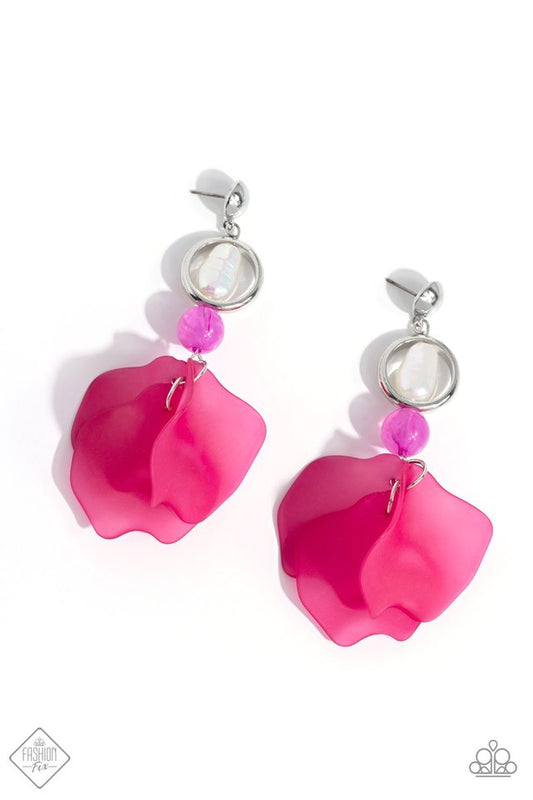 Lush Limit - Pink - Paparazzi Earring Image