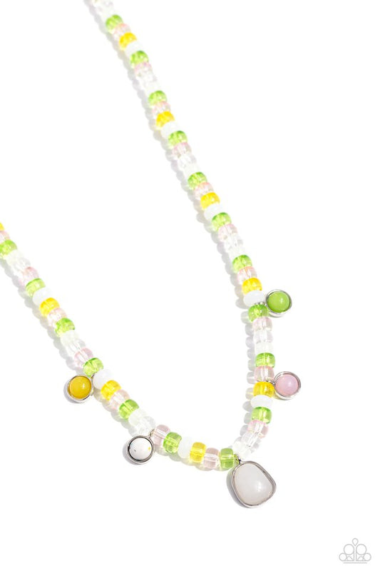 Colorfully California - White - Paparazzi Necklace Image