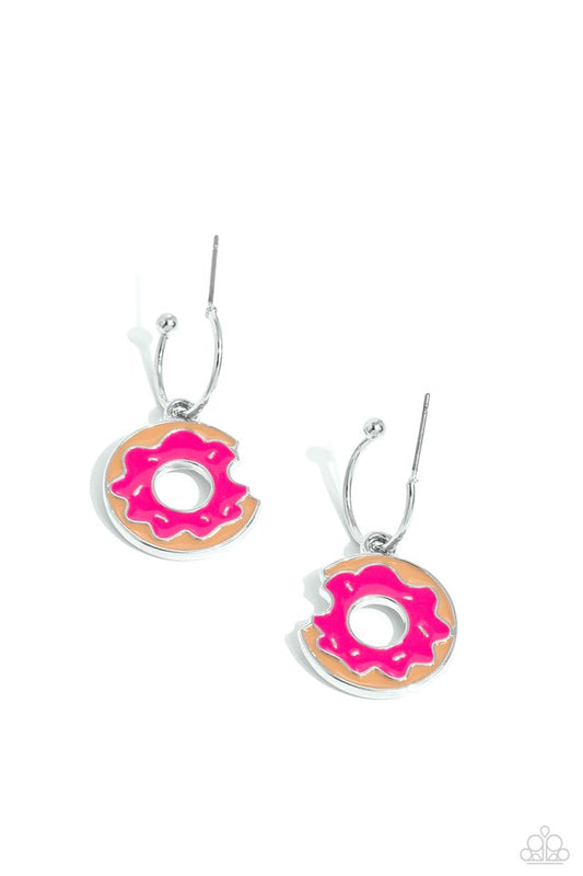 Donut Delivery - Pink - Paparazzi Earring Image
