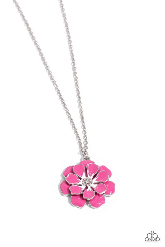 Beyond Blooming - Pink - Paparazzi Necklace Image