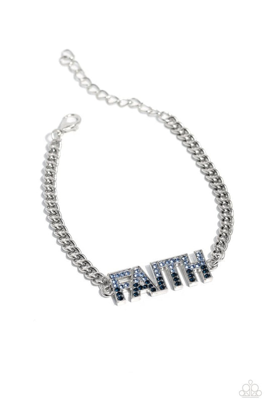 Faithful Finish - Blue - Paparazzi Bracelet Image