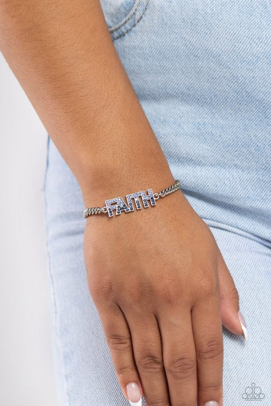 Faithful Finish - Blue - Paparazzi Bracelet Image