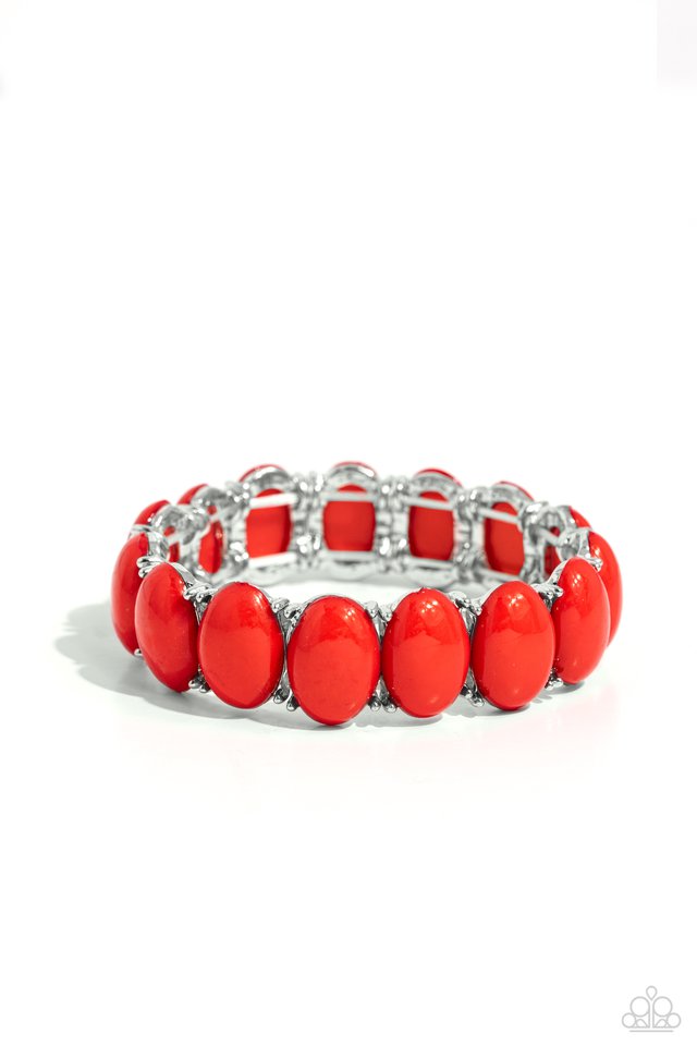 Starting OVAL - Red - Paparazzi Bracelet Image