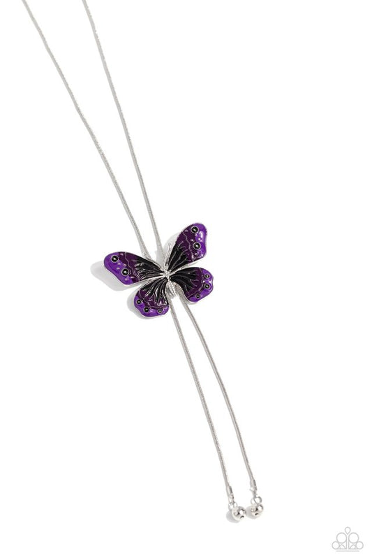 Suspended Shades - Black - Paparazzi Necklace Image