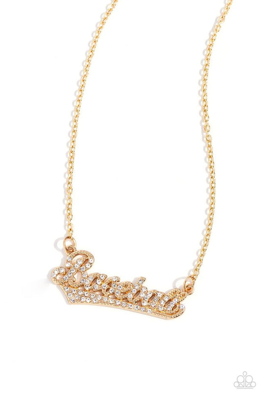 Home Run Haute - Gold - Paparazzi Necklace Image