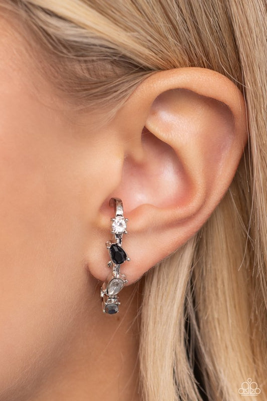 Trendy Twists - Black - Paparazzi Earring Image
