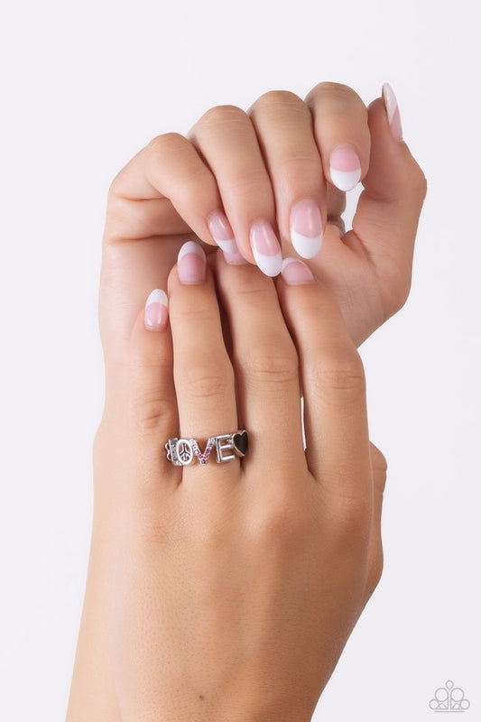 Unlimited Love - Black - Paparazzi Ring Image