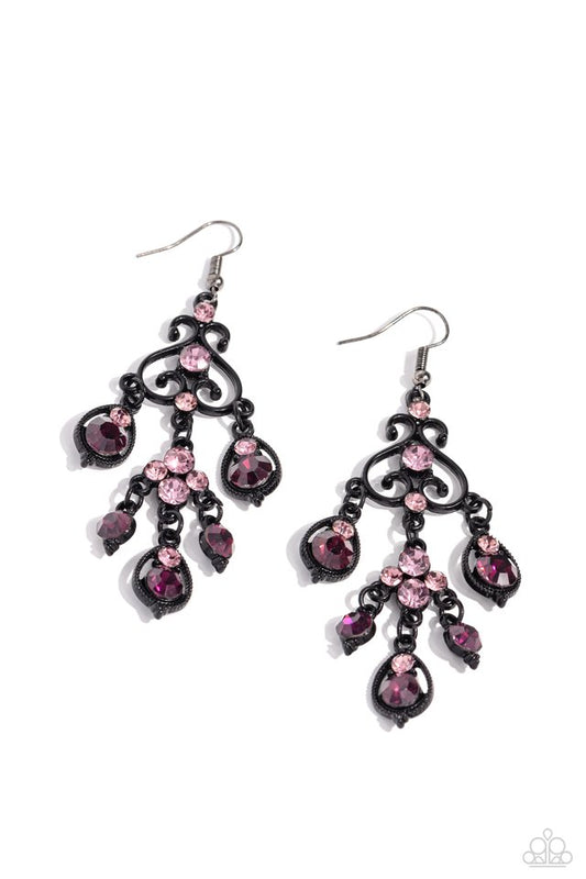 Regal Renovation - Purple - Paparazzi Earring Image