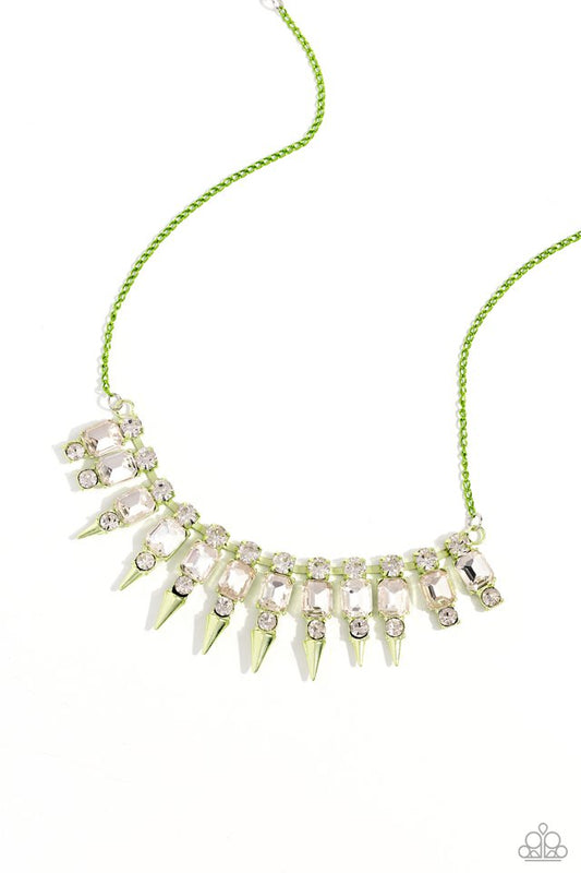 Punk Passion - Green - Paparazzi Necklace Image