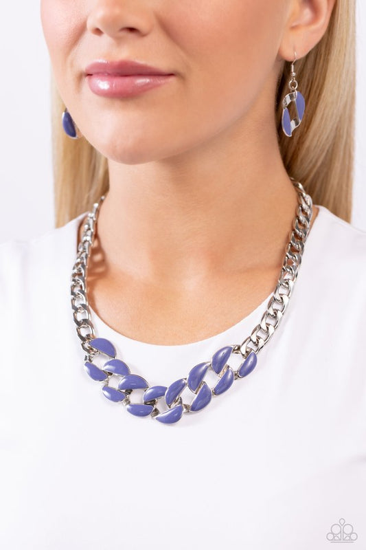 CURB Craze - Blue - Paparazzi Necklace Image