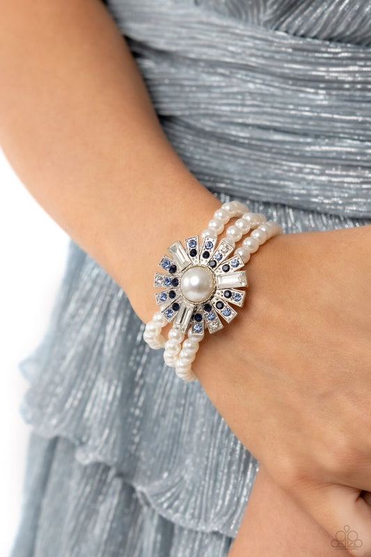 Gifted Gatsby - Blue - Paparazzi Bracelet Image