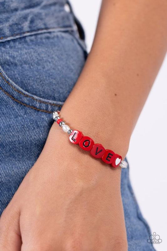 Love Language - Red - Paparazzi Bracelet Image