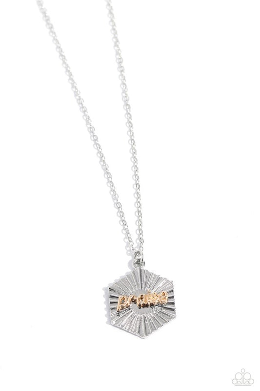 Turn of PRAISE - Silver - Paparazzi Necklace Image