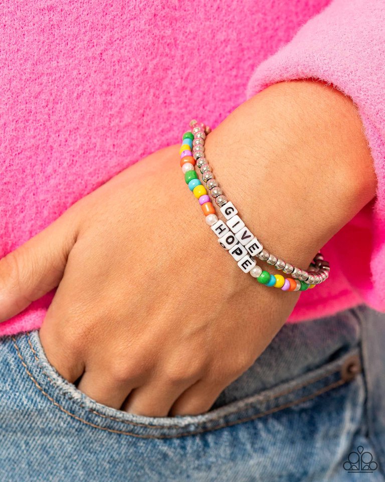 Giving Hope - Multi - Paparazzi Bracelet Image