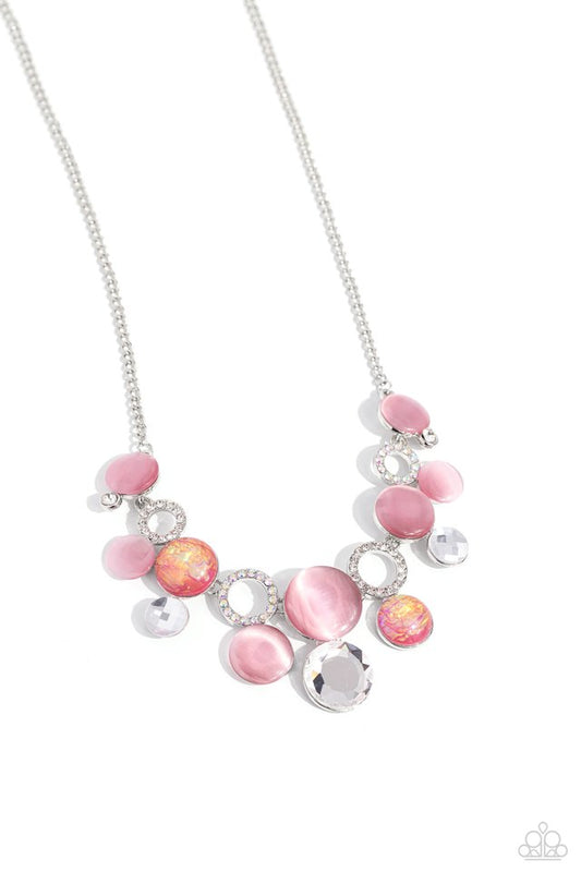 Corporate Color - Pink - Paparazzi Necklace Image