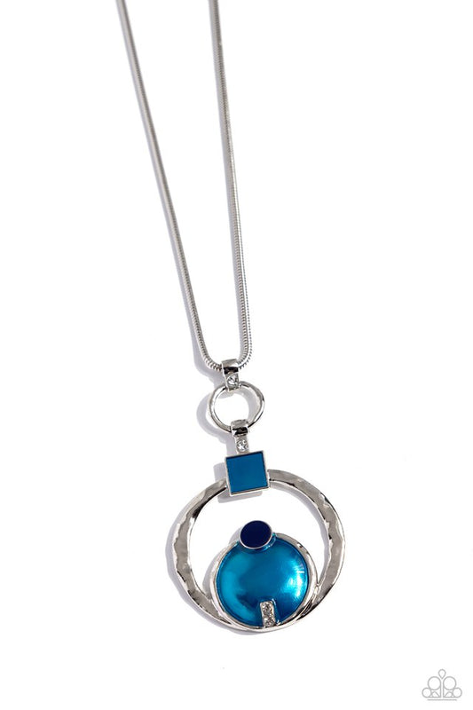 Tastefully Transparent - Blue - Paparazzi Necklace Image