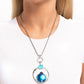 Tastefully Transparent - Blue - Paparazzi Necklace Image