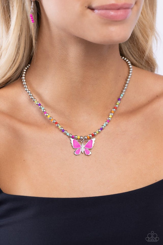 Vibrant Flutter - Multi - Paparazzi Necklace Image