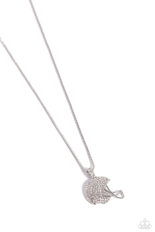 Touchdown Twinkle - White - Paparazzi Necklace Image