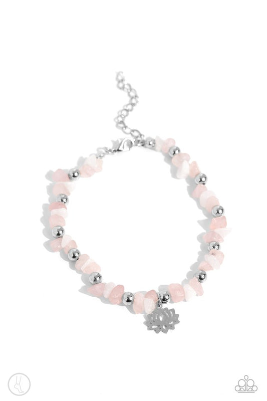 Lotus Landslide - Pink - Paparazzi Bracelet Image