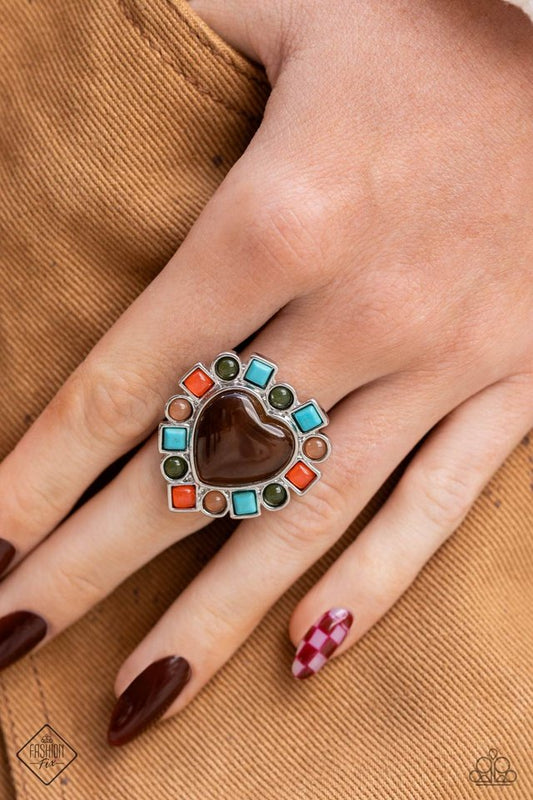 Desertscape Decadence - Brown - Paparazzi Ring Image