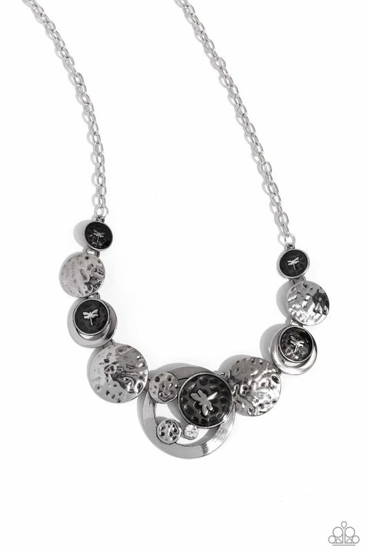 Dragonfly Design - Black - Paparazzi Necklace Image