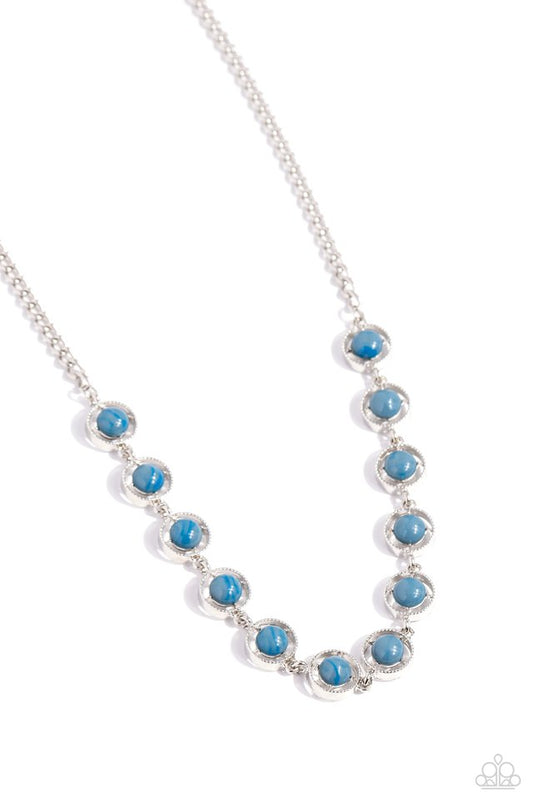 Going Global - Blue - Paparazzi Necklace Image