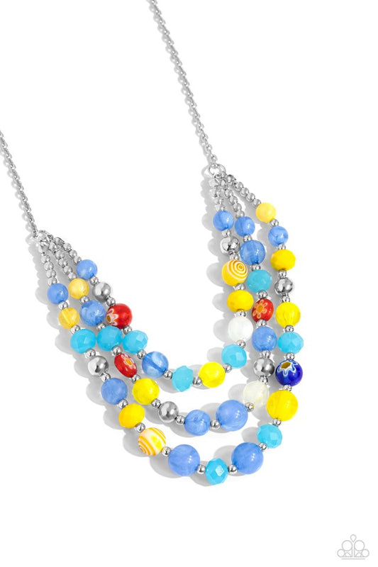 Summer Scope - Blue - Paparazzi Necklace Image