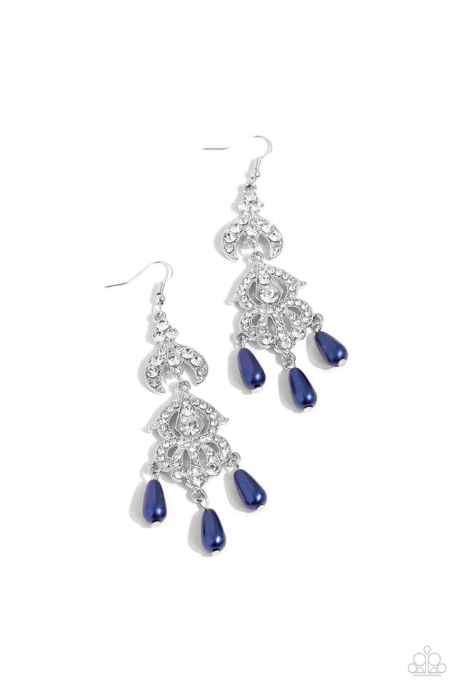 Cosmopolitan Combo - Blue - Paparazzi Earring Image