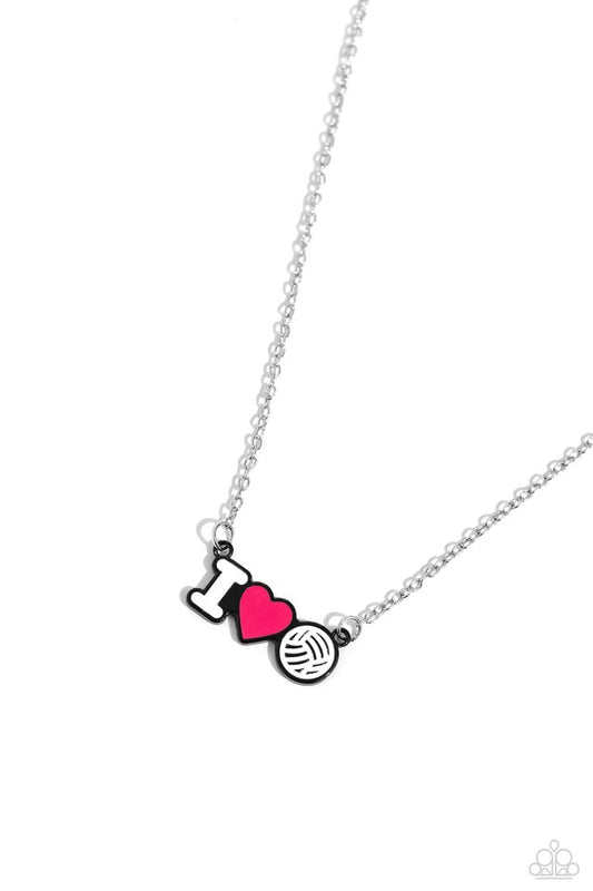 Meet Me at the Net - Pink - Paparazzi Necklace Image