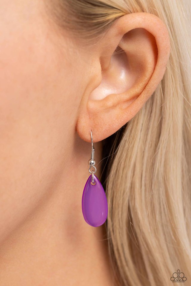 Dragonfly Decadence - Purple - Paparazzi Necklace Image