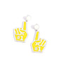 My Number One - Yellow - Paparazzi Earring Image