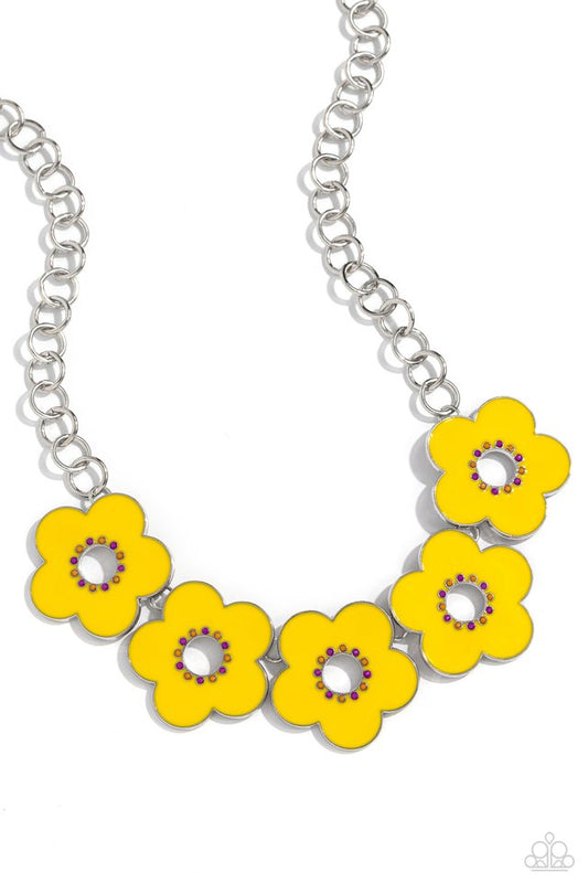 Cartoon Couture - Yellow - Paparazzi Necklace Image